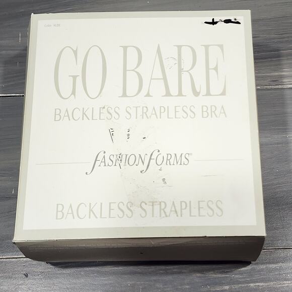 Fashion Forms Bra Go Bare Backless Strapless Adhesive Straps Nude D Cups - Picture 10 of 10